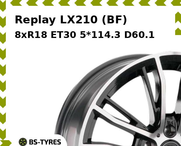 

Колесный диск Replay, LX210 (BF) 8xR18 ET30 5*114.3 D60.1