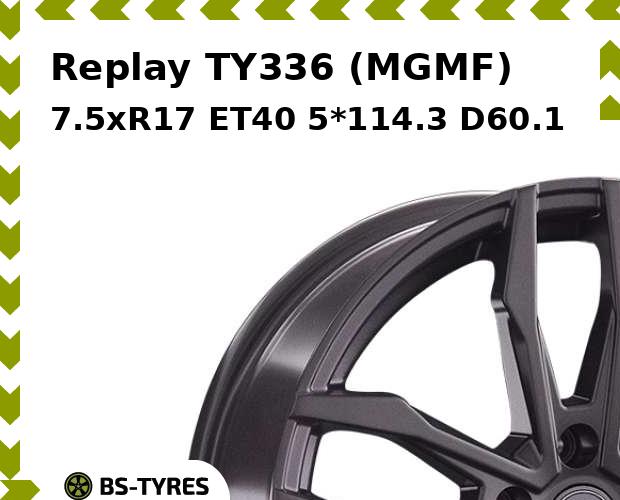 

Колесный диск Replay, TY336 (MGMF) 7.5xR17 ET40 5*114.3 D60.1
