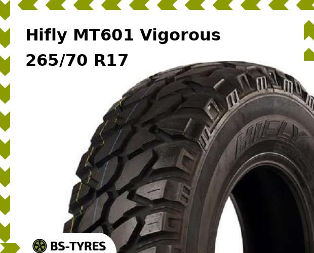 

Летние шины Hifly, MT601 Vigorous 265/70 R17C 121/118Q
