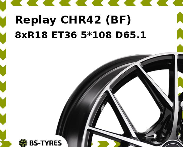 

Колесный диск Replay, CHR42 (BF) 8xR18 ET36 5*108 D65.1