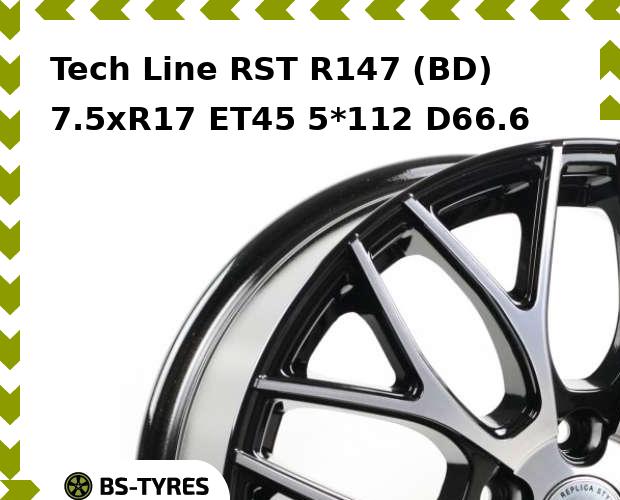 

Колесный диск Tech Line, Tech-line RST R147 (BD) 7.5xR17 ET45 5*112 D66.6