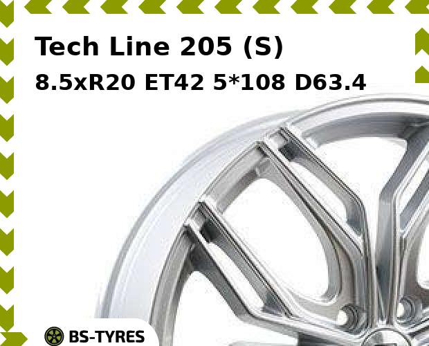 

Колесный диск Tech Line, Tech-line 205 (S) 8.5xR20 ET42 5*108 D63.4