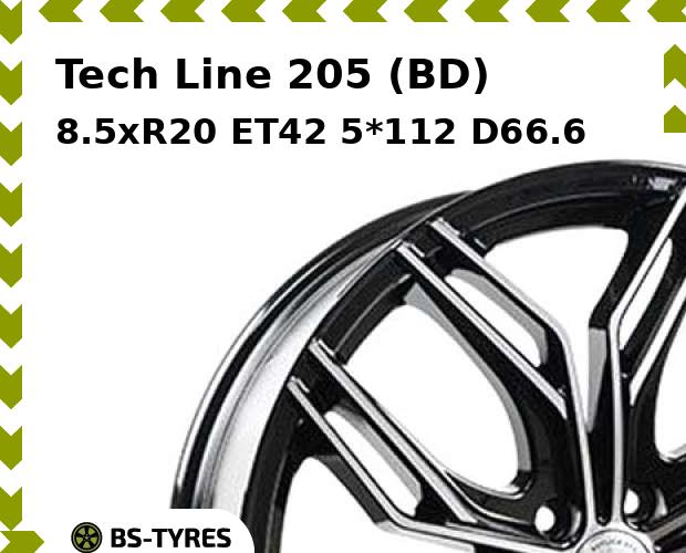 

Колесный диск Tech Line, Tech-line 205 (BD) 8.5xR20 ET42 5*112 D66.6