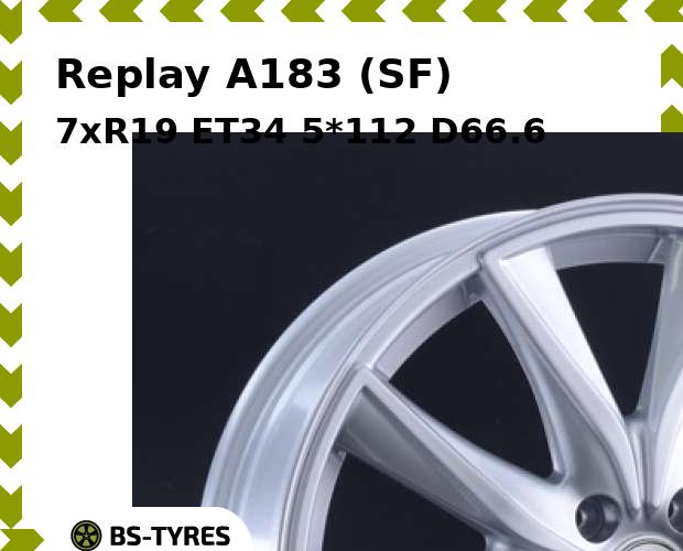 

Колесный диск Replay, A183 (SF) 7xR19 ET34 5*112 D66.6