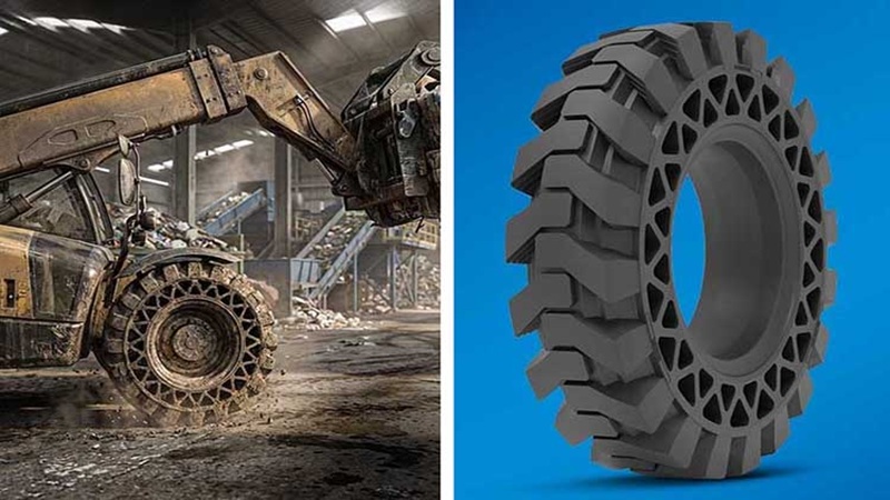 Magna Tyres представила новые безвоздушные шины для индустриальной спецтехники