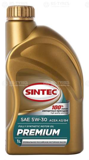Моторное масло Sintec Премиум SAE 5W-30 API SL ACEA A3/B4 1л