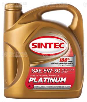 Моторное масло Sintec Платинум SAE 5W-30 API SP, ACEA C2/C3  4л
