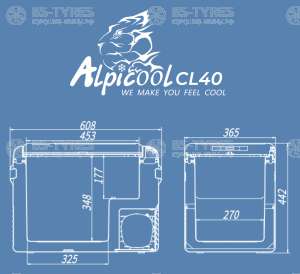 Компрессорный автохолодильник Alpicool CL40 (12/24V)