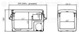 Компрессорный автохолодильник Alpicool NCF35