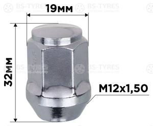 Bimec Гайка CH19 1/2 UNF X34 Закр.Цинк (D10)