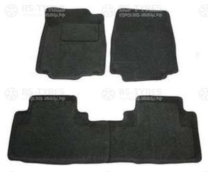 Коврики в салон 3D ворс  Honda CR-V / Хонда СР-В 2006-2012 темно-серый