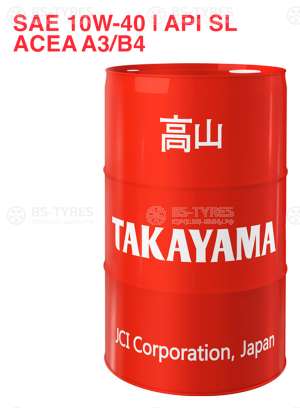 Масло моторное полусинтетическое TAKAYAMA SAE 10W-40, API SL, ACEA A3/B4 60л