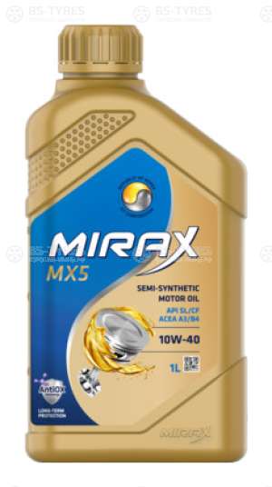 MIRAX MX5 SAE 10W-40 API SL/CF, ACEA A3/B4  1л