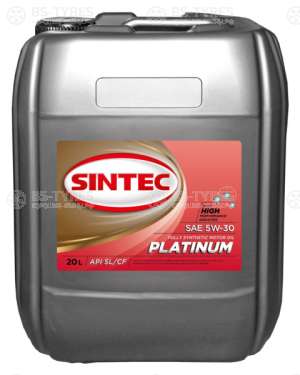 Моторное масло Sintec PLATINUM SAE 5W-30 API SL/CF 20л синтетика