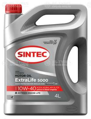 Sintec ExtraLife 5000 SAE 10W-40 ACEA A3/B4 4л полусинтетика