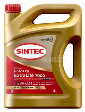 Sintec ExtraLife 7000 SAE 5W-30 ACEA A3/B4 4л синтетика