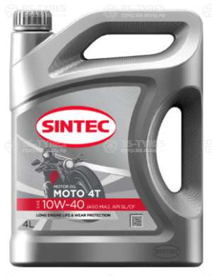 Sintec Moto 4T SAE 10W-40 API SL/CF JASO MA2 4л