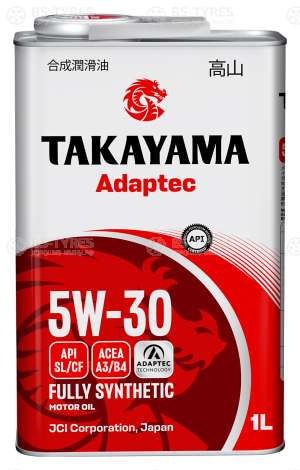 TAKAYAMA Adaptec SAE 5W-30 API SL/CF  ACEA A3/B4  1л металл