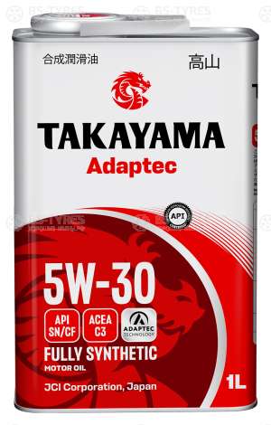 TAKAYAMA Adaptec SAE 5W-30 API SN/CF ACEA C3 1л металл