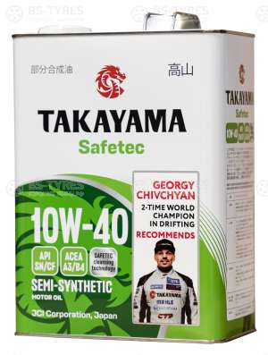 Takayama Safetec 10W-40 ACEA A3/B4 API SN/CF 4л металл
