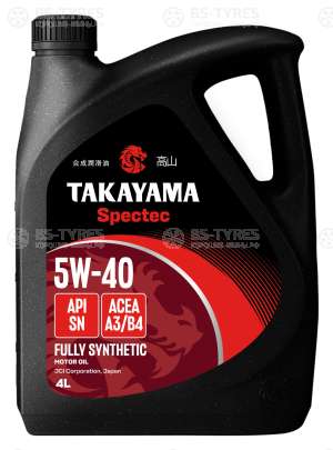 Takayama Spectec 5W-40 A3/B4 SN 4л пластик